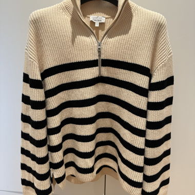 & Other Stories Maglione a zip a righe
