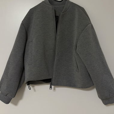 Grey bomber jacket
