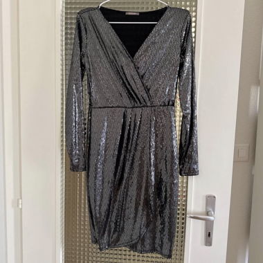 Silver Sequin Dress