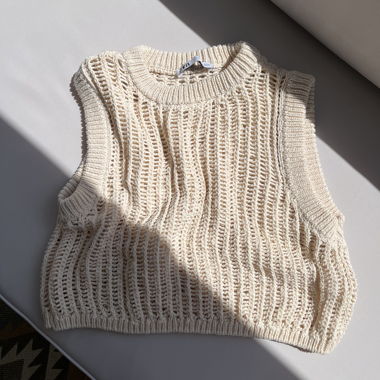 Haut sans manches en maille Zara