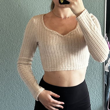 Crop top baige - Temu
