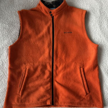 Smanicato in pile Columbia arancione taglia XL