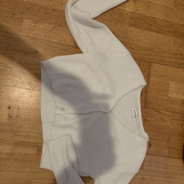 Gilet en maille blanc
