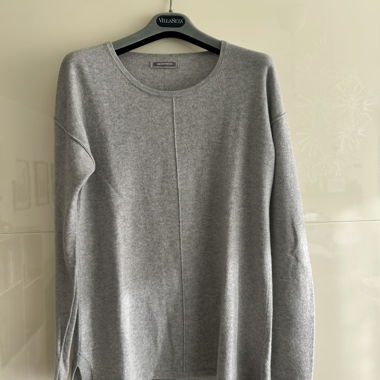Hemisphere Pullover in cashmere grigio chiaro 36