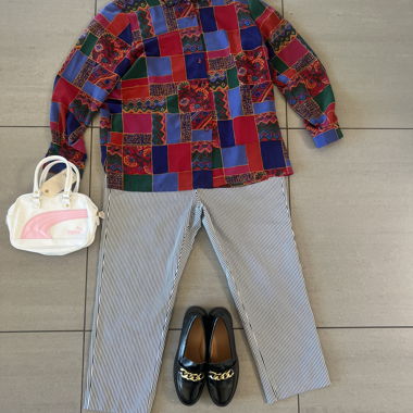 Chemise multicolore patchwork de chez Pierbé