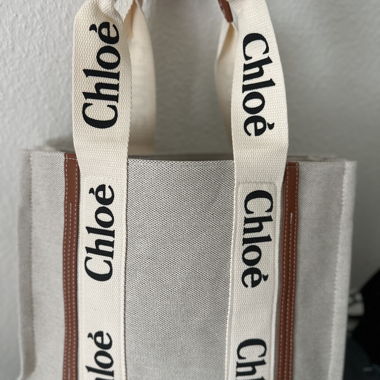 Sac cabas en toile beige