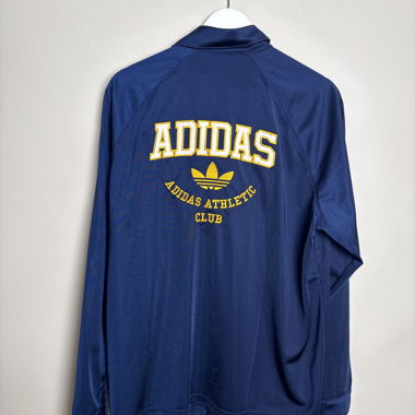 Adidas blaue Hemd mit Knopfleiste