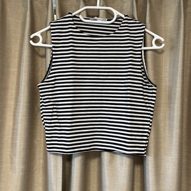 striped crop top
