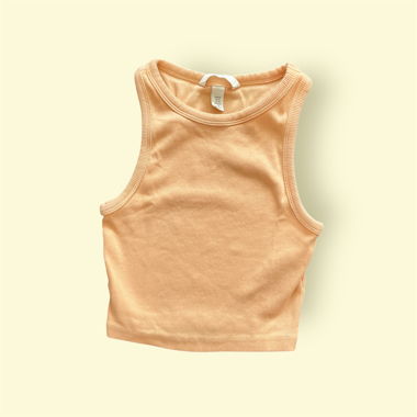 Crop Top Pfirsich von H&M XS