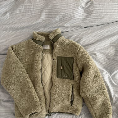 Pull&Bear, Fleecejacke, grün