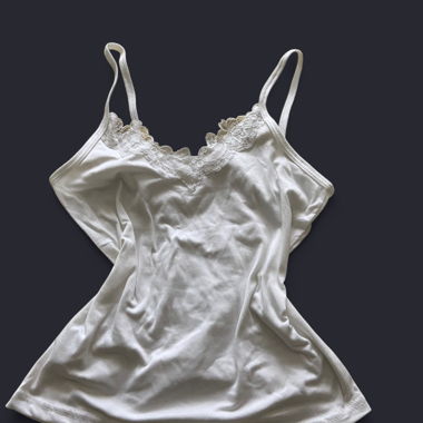 White top with lace