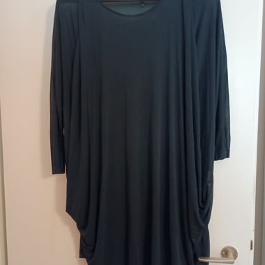 Top / Abito tunica trasparente nero COS