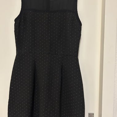 Splendido Abito nero a pois, taglia 40