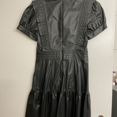 Abito Zara in ecopelle nero