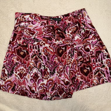 Colorful patterned skort