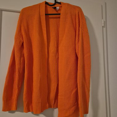 Cardigan in maglia arancione H&M