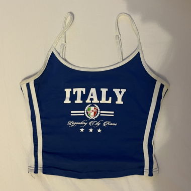 Blaues Italy Top