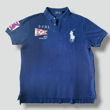 Polo Ralph Lauren sailing navy blue poloshirt