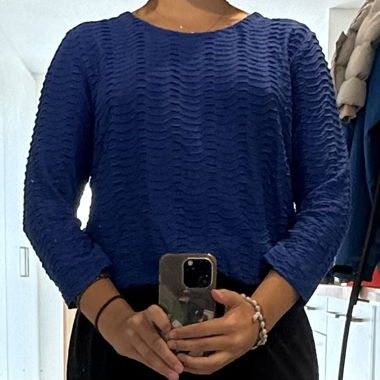 Top blu Taglia 42