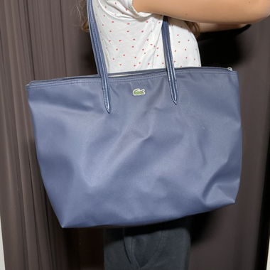 Blue Lacoste bag