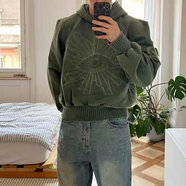 houseoferrors Wool Chain Quilt Hoodie