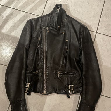 Vintage Leather Biker Jacket