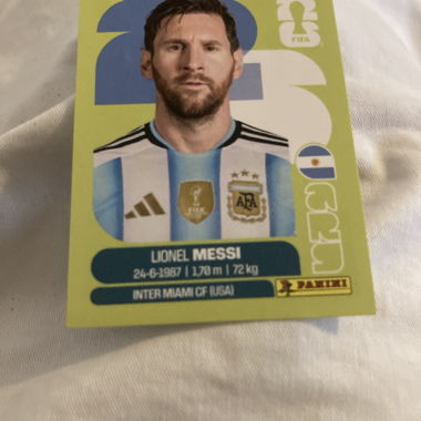 Autocollant Lionel Messi Panini