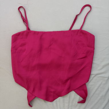 Top Cami in Raso Rosa