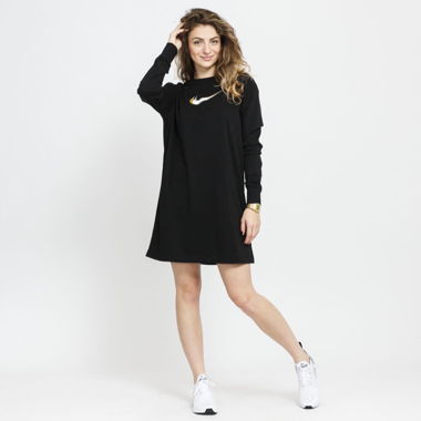 Robe sweat Nike noire XS habillage W NSW LS  neuve