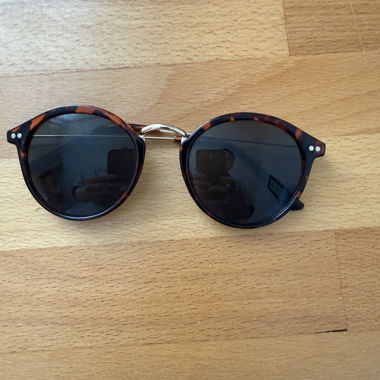 Runde Sonnenbrille im Schildpatt-Look