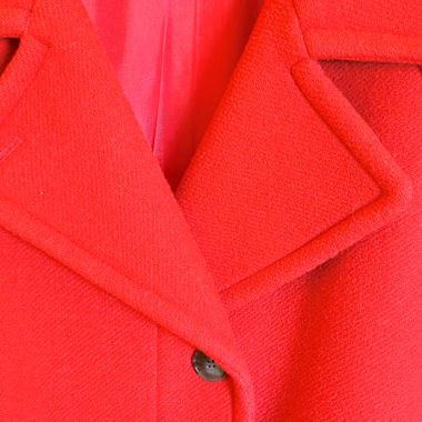 Manteau laine rouge T36 Caroll