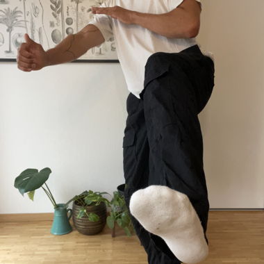 BLACK SKATER PANTS