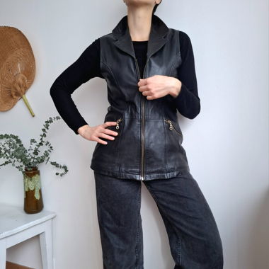 Vintage leather vest
