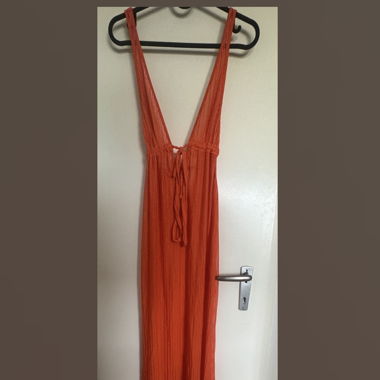 Luftiges Strandkleid in Orange