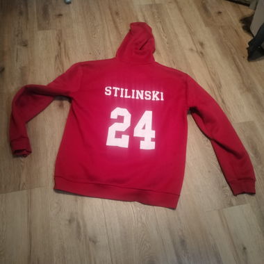 Felpa Lacrosse teen wolf Rossa XXL