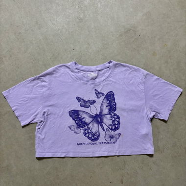 T-shirt court lilas Hollister XS