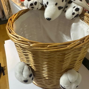 Cestino in vimini per bambini con Dalmata