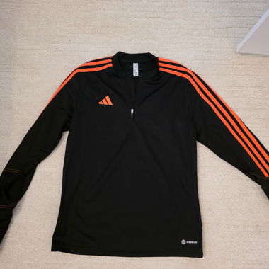 Maglia sportiva Adidas con colletto con zip