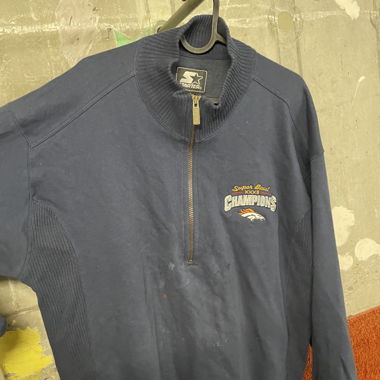 Vintage Starter Quarter Zip „Superbowl Champions“