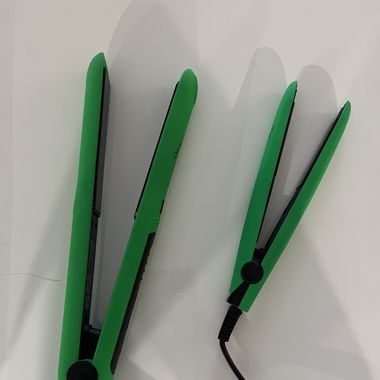 fers à lisser mini et grand - vert 