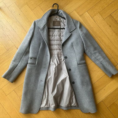 Classic grey wool coat