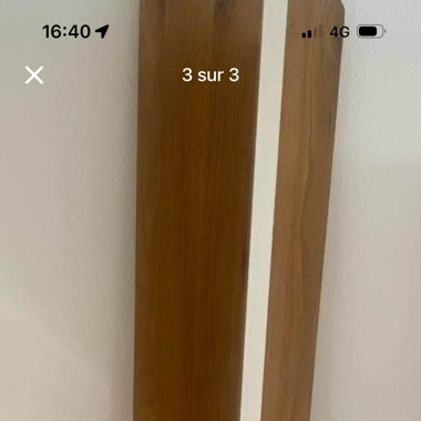 Étagère murale horizontal  bois massif 