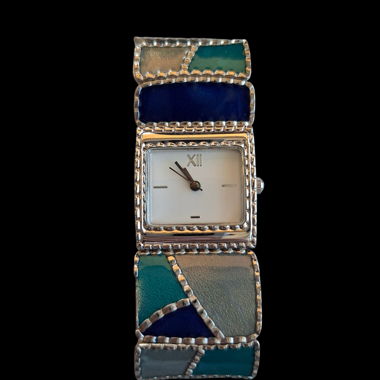 Montre bracelet multicolore