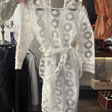 White Lace Dress by Maje