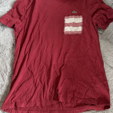 T-shirt rouge Lacoste