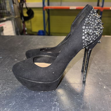 Black Stradivarius Studded Heels