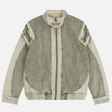 Aelfric Eden Vintage Patchwork-Jeansjacke