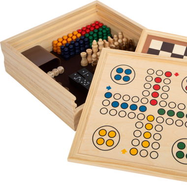 Collection de 7 jeux classiques en bois ( NEUF )