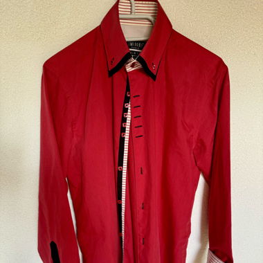 Chemise homme rouge