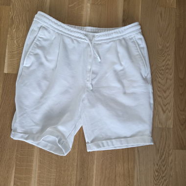 White Fleece Shorts